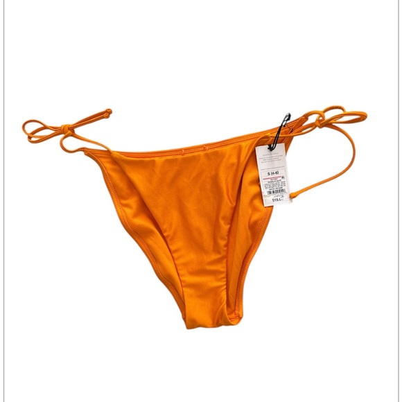 New with Tags Orange String Bikini Bottoms, size small (4/6) - Picture 1 of 5
